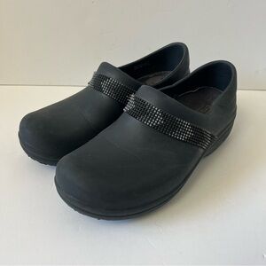 Crocs Neira Pro 2 Black Comfort Work Clog Beaded Women's 8